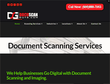 Tablet Screenshot of docuscanguys.com
